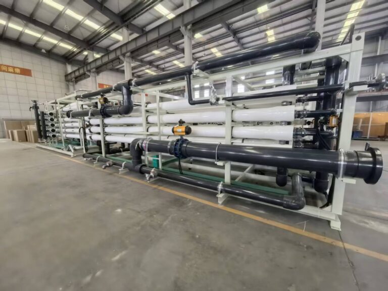 Large-scale Transfilm reverse osmosis membrane train with FRP pressure vessels
